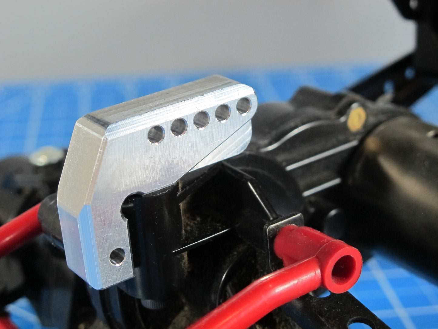 Aluminum Front & Rear Axle Link Suspension Linkage Mount Lock Style Tamiya 1/10 R/C Bullhead Clodbuster