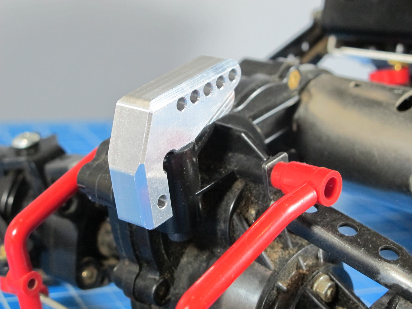 Aluminum Front & Rear Axle Link Suspension Linkage Mount Lock Style Tamiya 1/10 R/C Bullhead Clodbuster