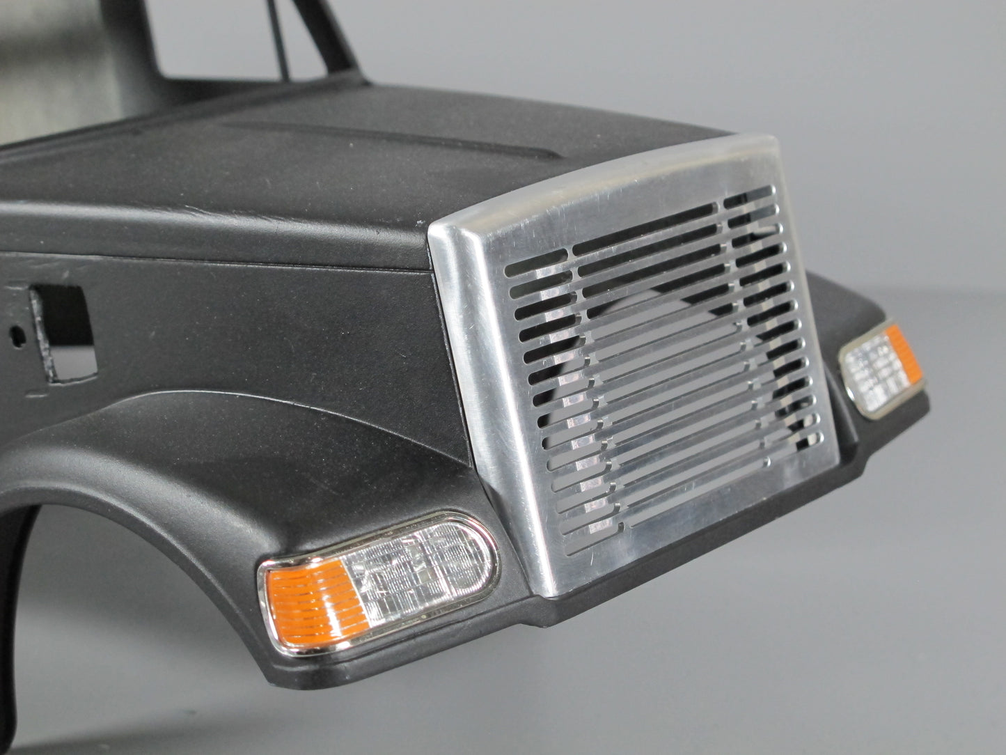 Aluminum Front Hood Face Grill Cover Plate Tamiya R/C Toy 1/14 Knight Hauler Semi