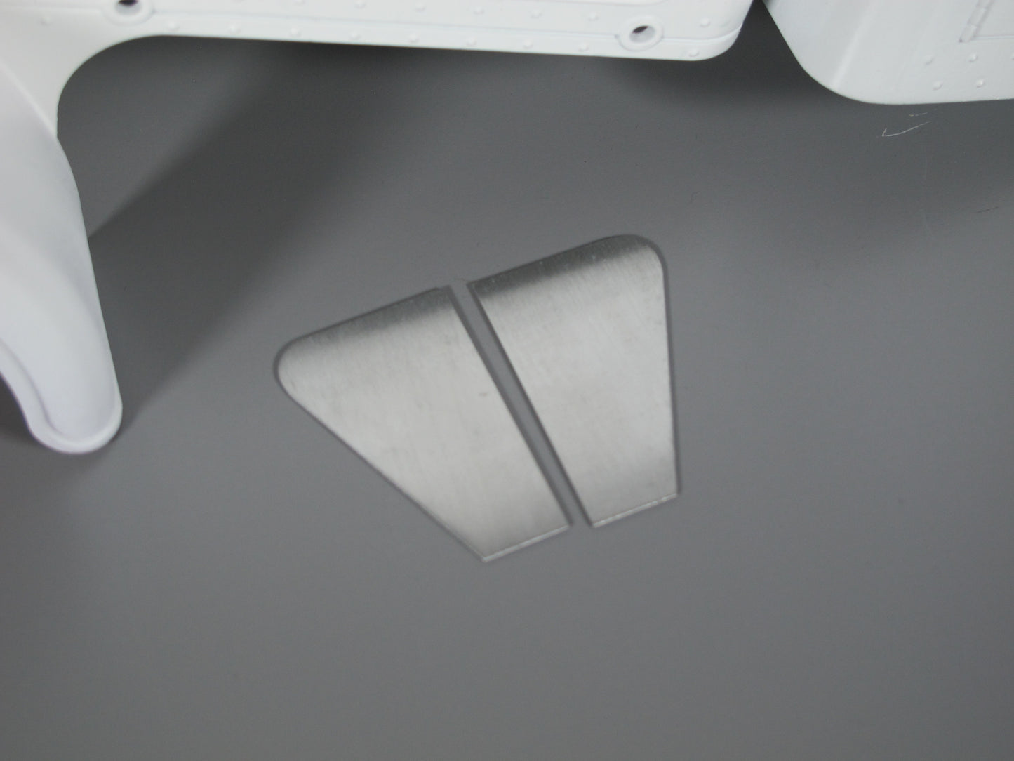 Pair Aluminum Intake Hole Pipe Block off Plate Trim for Tamiya R/C Toy 1/14 King Hauler Grand Hauler