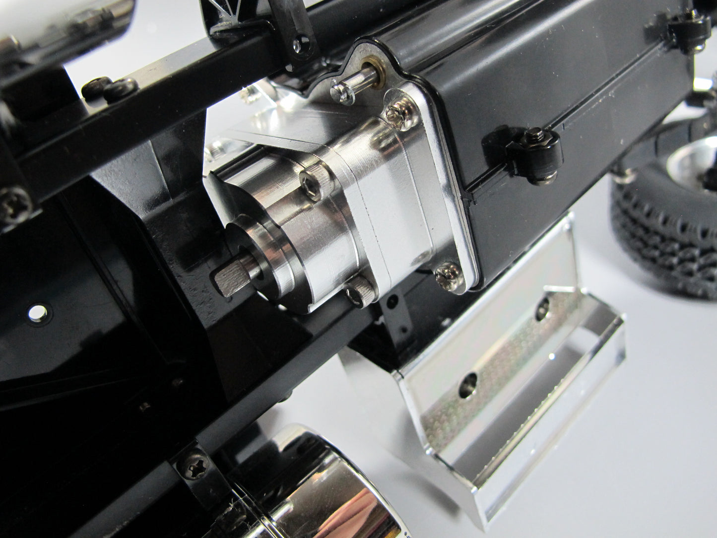 Add-On Speed Reduction 4:1 Transmission Gear Box Transfer Case for Tamiya R/C 1/14 King Hauler Grand Hauler Knight Hauler Aeromax Globeliner Cascadia Scania Volvo Actros Man