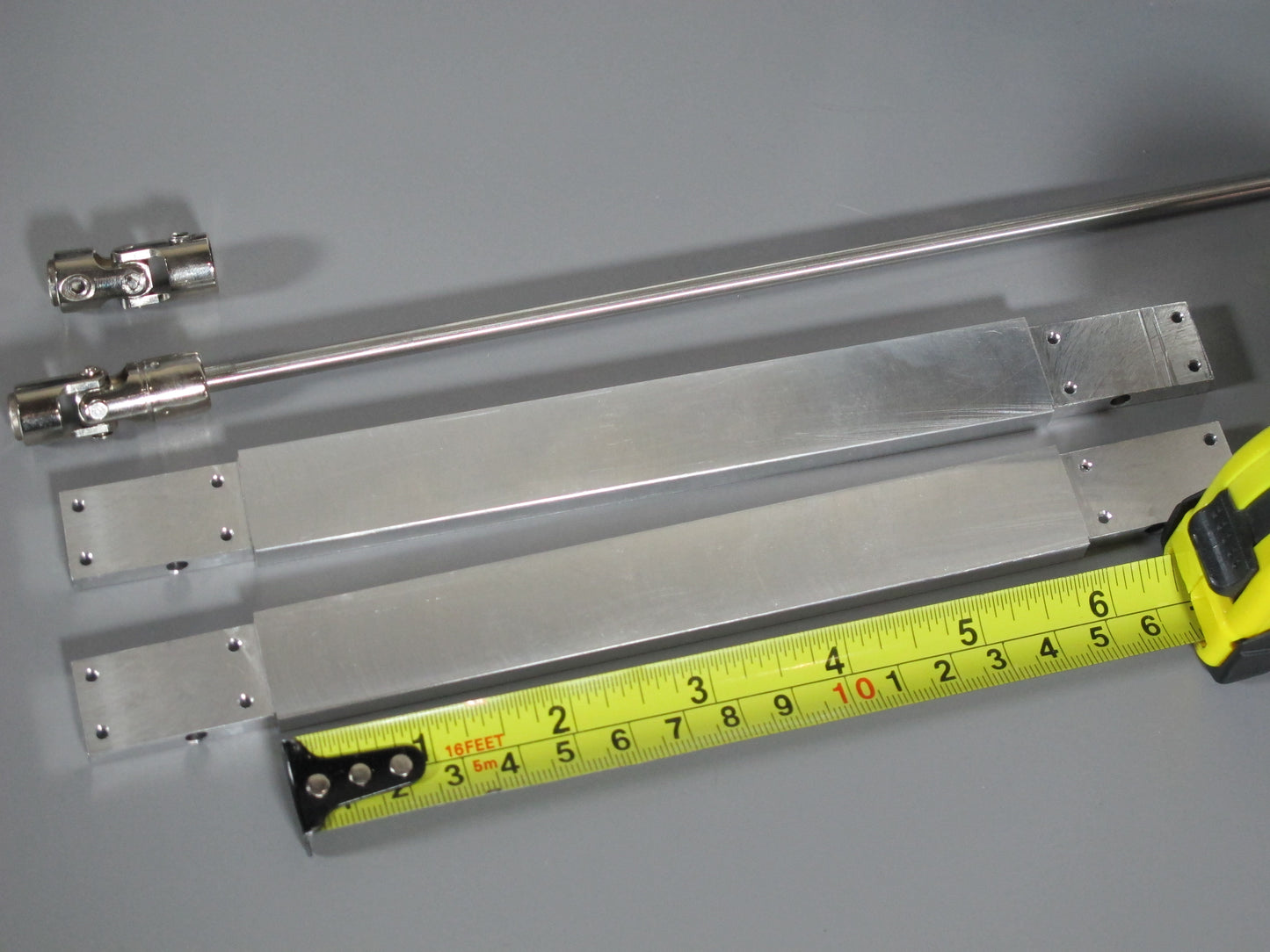 Aluminum 6 inch Frame Rail Extension & Extend Steel Drive Shaft Set for Tamiya R/C 1/14 King Hauler Grand Hauler Knight Hauler Globeliner Scania Volvo Cascadia