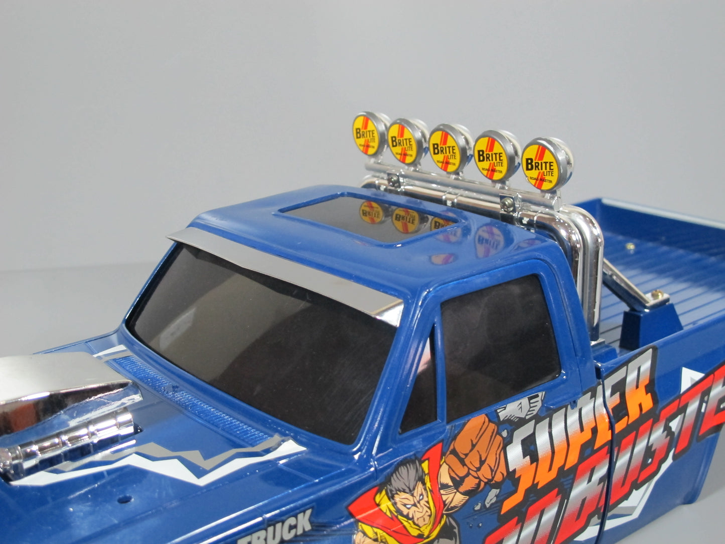 Stainless Steel Front Window Windshield Sun Visor Shade Protect Deflector for Tamiya 1/10 R/C Super Clodbuster Truck