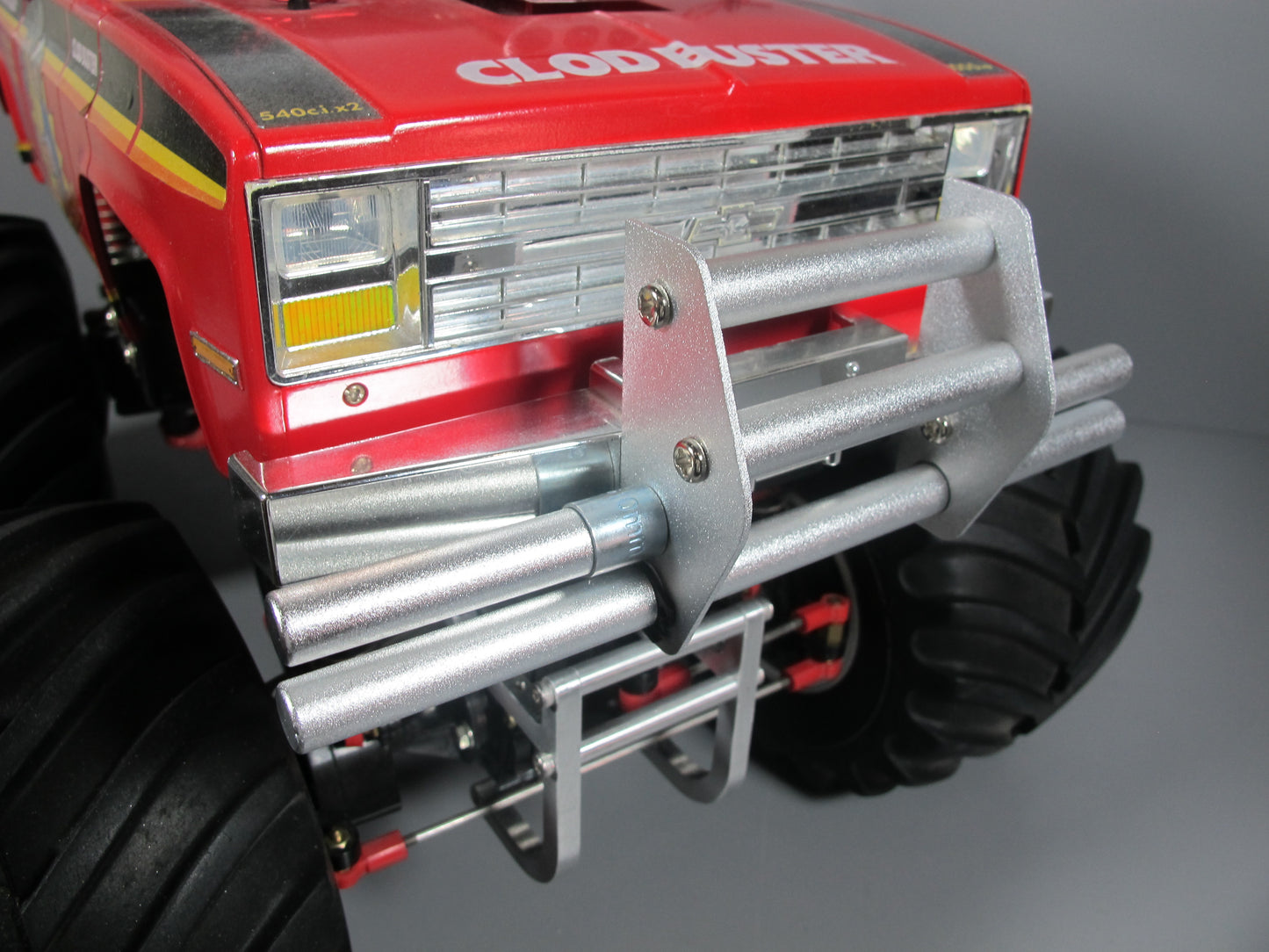 Aluminum Front Mount Animal Guard Bumper for Tamiya 1/10 R/C Super Clodbuster Truck