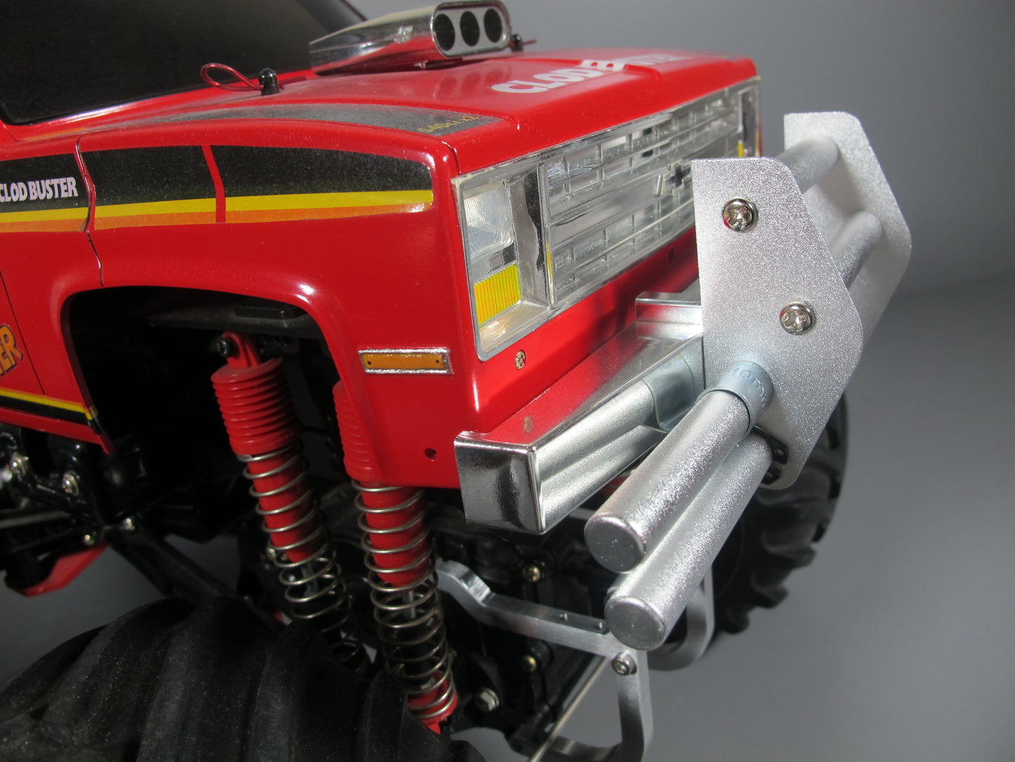 Aluminum Front Mount Animal Guard Bumper for Tamiya 1/10 R/C Super Clodbuster Truck