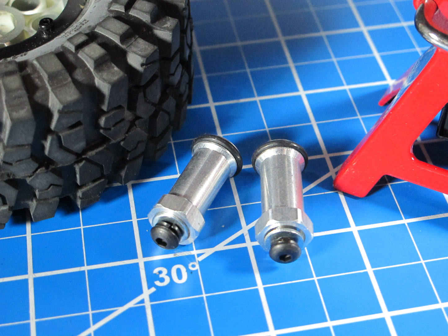 Pair 20mm Wheel Spacer Extend Extension Widener for Tamiya R/C Toy 1/10 Ford F350 Toyota Hilux Tundra Jeep Pajero Bronco High Lift Truck with 12mm Hex adapter hub lock