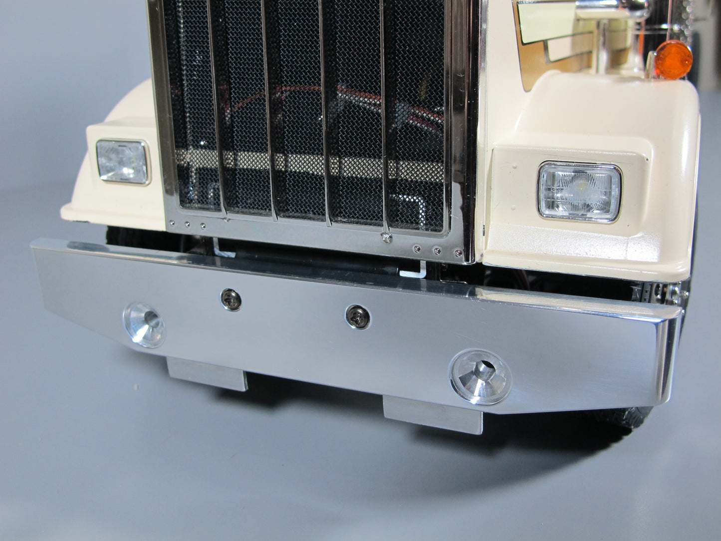 Aluminum Factory Style Front Lower Bumper Style Tamiya 1/14 Semi King Grand Hauler Globeliner Globe Liner
