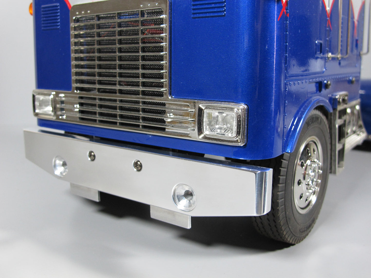 Aluminum Factory Style Front Lower Bumper Style Tamiya 1/14 Semi King Grand Hauler Globeliner Globe Liner