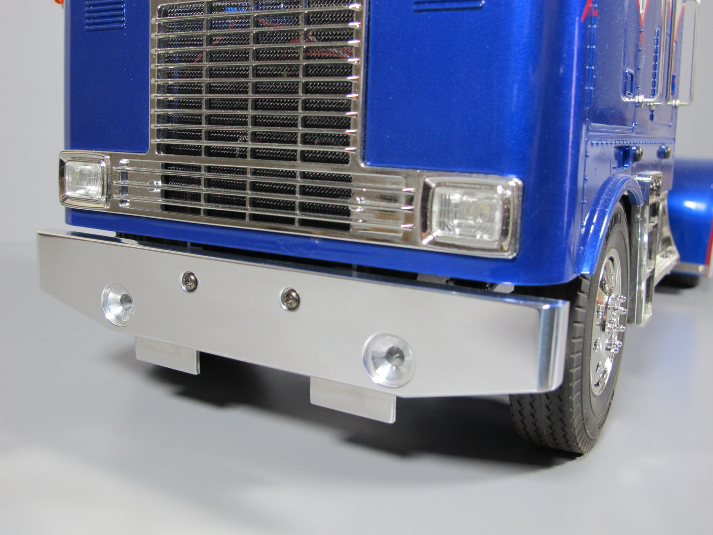 Aluminum Factory Style Front Lower Bumper Style Tamiya 1/14 Semi King Grand Hauler Globeliner Globe Liner