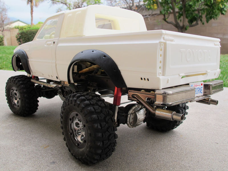 Rear Bed Topper Half Cover for Tamiya R/C Toy 1/10 Toyota Bruiser Hilux Mountaineer Trailfinder Super Clodbuster Truck
