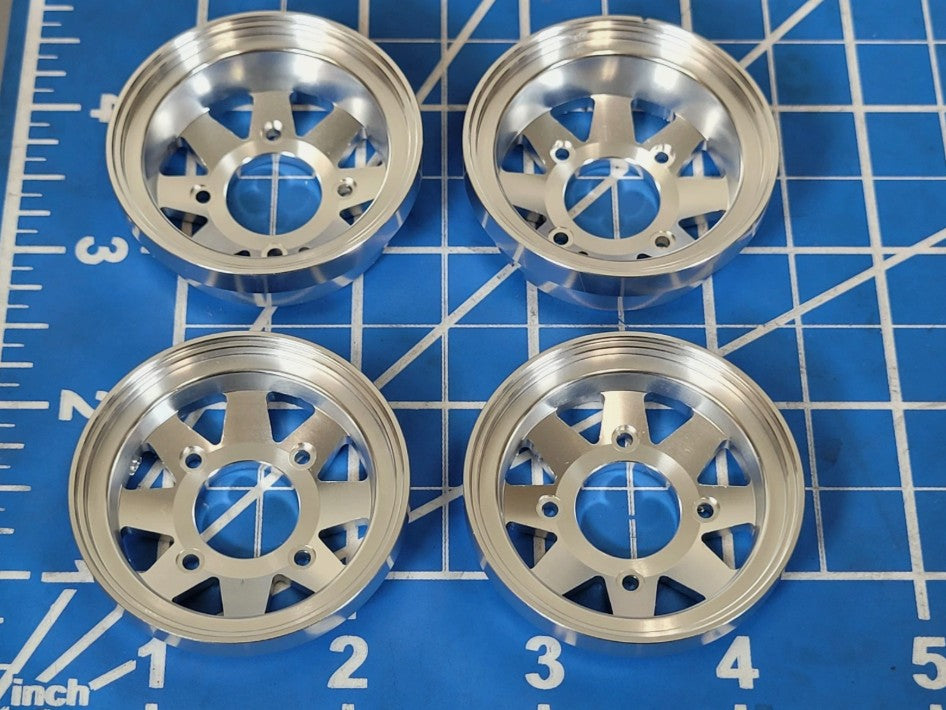 Aluminum Front + Rear Wheel Outer Cover Plate Tamiya 1/10 Subaru Brat F150 Ranger XLT