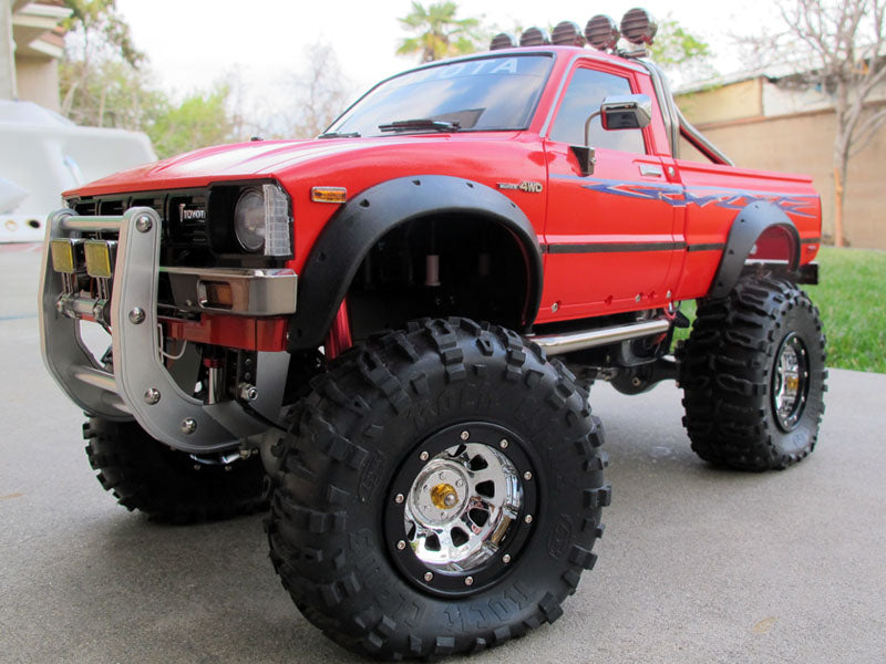Black Rubber Side Fender Flares Set for Tamiya R/C Toy 1/10 Toyota Bruiser Hilux Mountaineer Trailfinder Truck