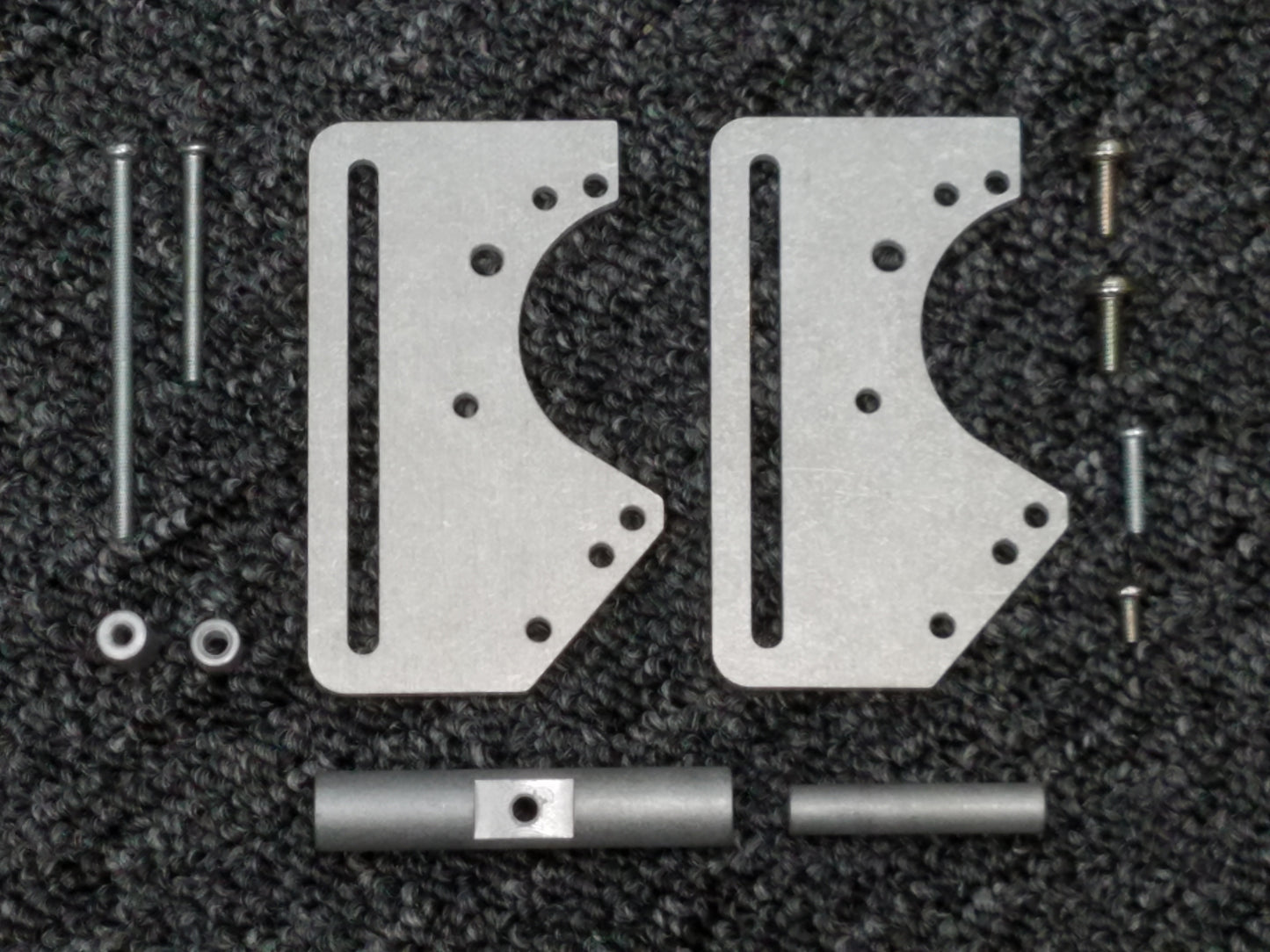 Aluminum Axle Tow Hitch Mount Guard Kit for Tamiya R/C 1/10 Super Clodbuster Bullhead