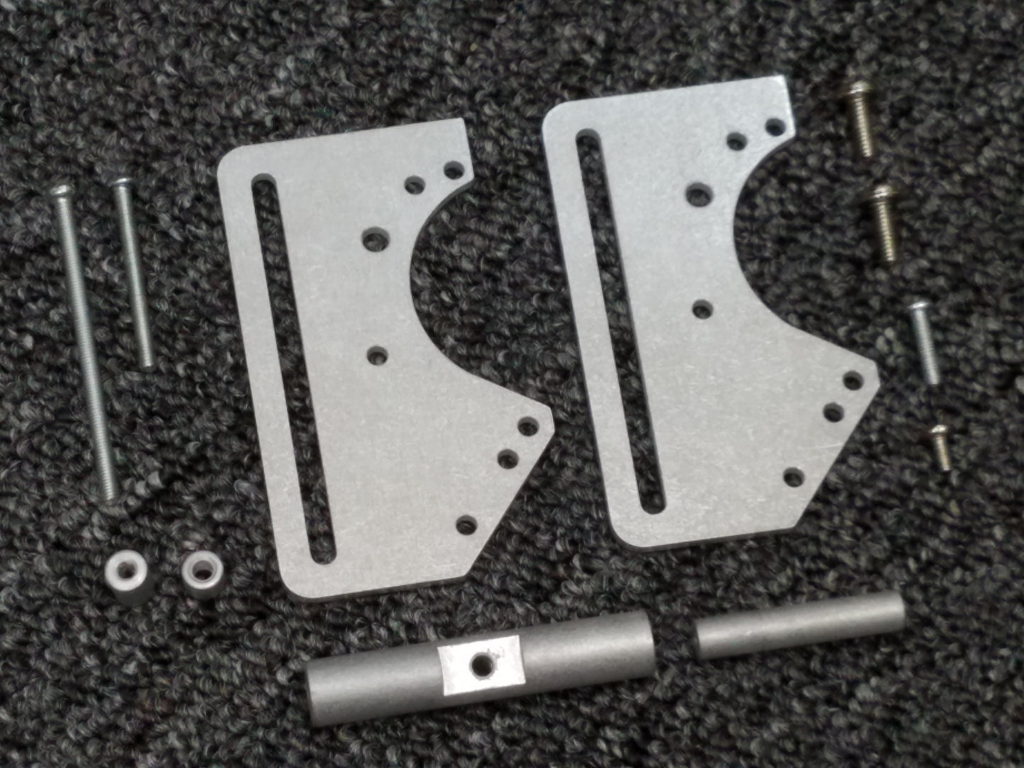 Aluminum Axle Tow Hitch Mount Guard Kit for Tamiya R/C 1/10 Super Clodbuster Bullhead