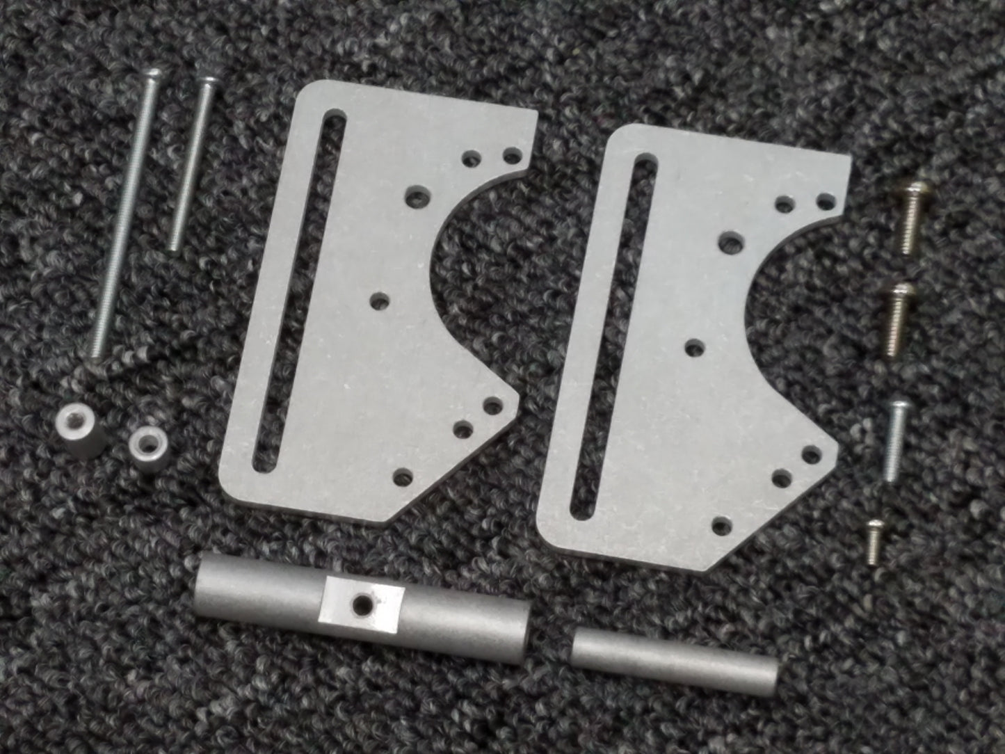 Aluminum Axle Tow Hitch Mount Guard Kit for Tamiya R/C 1/10 Super Clodbuster Bullhead