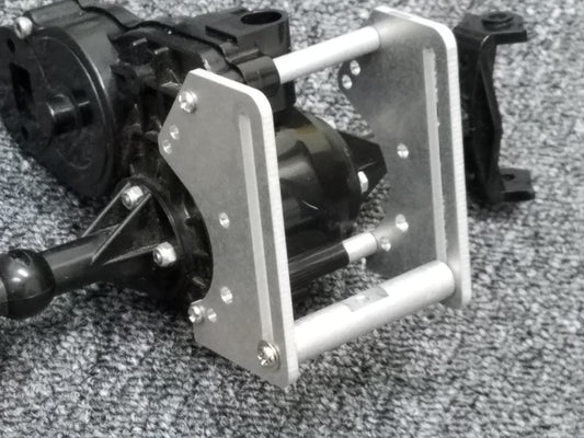 Aluminum Axle Tow Hitch Mount Guard Kit for Tamiya R/C 1/10 Super Clodbuster Bullhead
