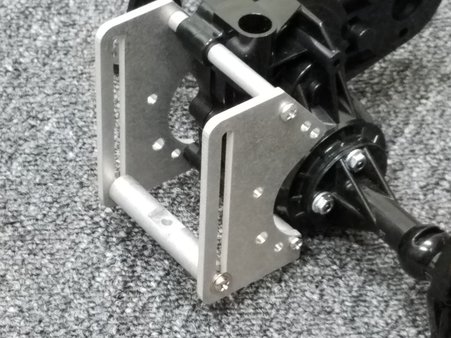 Aluminum Axle Tow Hitch Mount Guard Kit for Tamiya R/C 1/10 Super Clodbuster Bullhead
