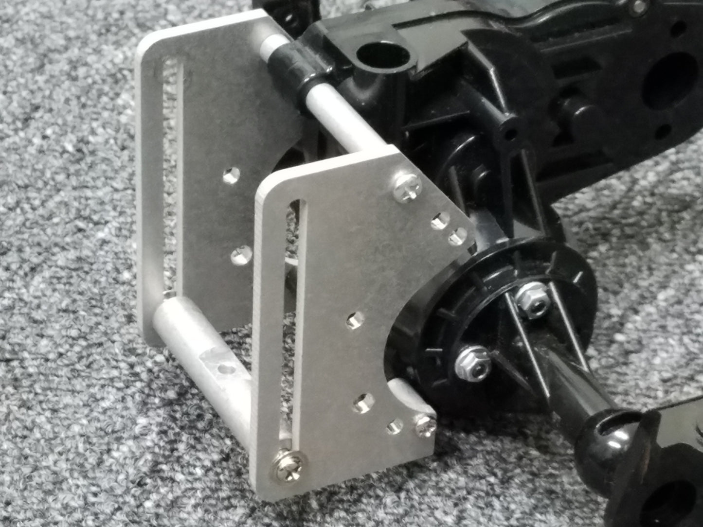 Aluminum Axle Tow Hitch Mount Guard Kit for Tamiya R/C 1/10 Super Clodbuster Bullhead
