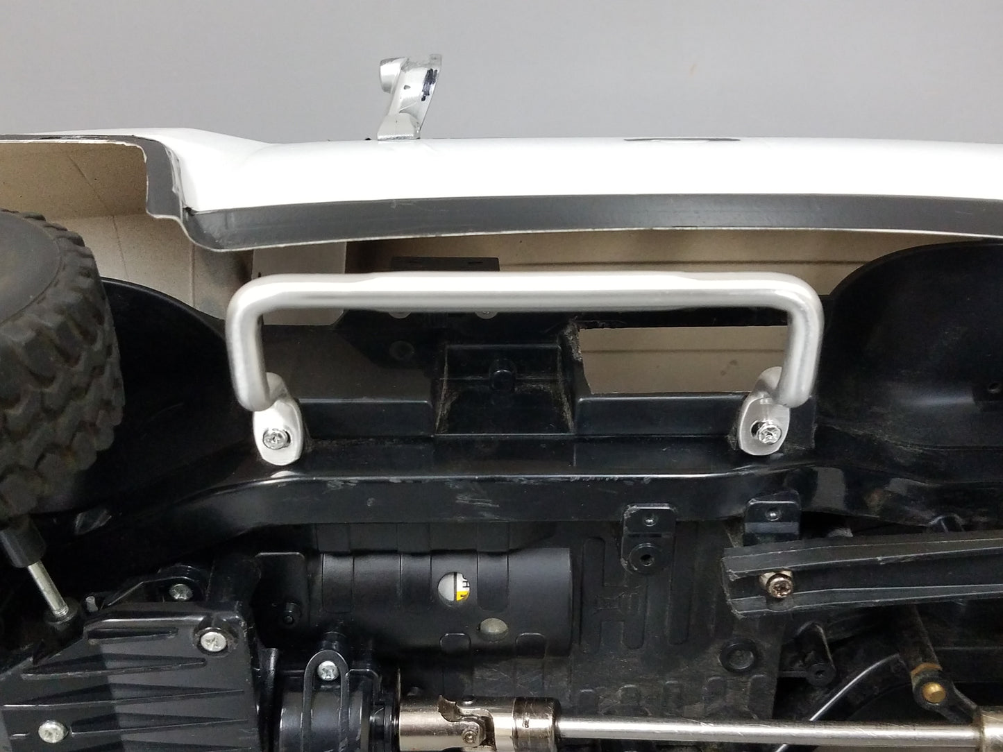 Pair Aluminum Side Under Protection Step Bar for Tamiya 1/10 CC-01 Chassis Jeep Wrangler Bronco Pajero FJ Cruiser Land Isuzu Amarok Defender