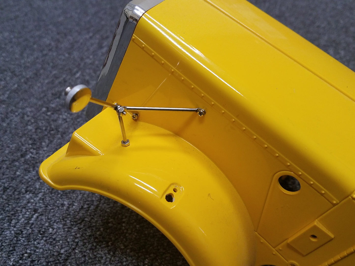 Pair Truck Front Hood Mirror Tamiya R/C 1/14 King Hauler Grand Knight Hauler Aeromax Cascadia Wedico