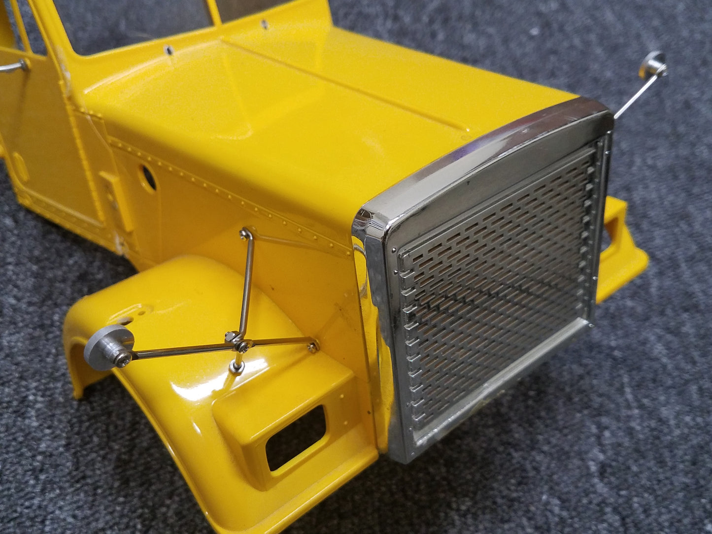 Pair Truck Front Hood Mirror Tamiya R/C 1/14 King Hauler Grand Knight Hauler Aeromax Cascadia Wedico