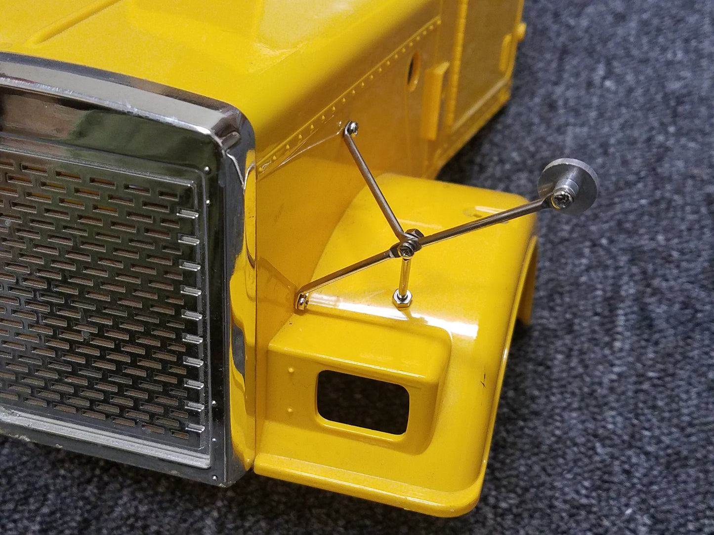 Pair Truck Front Hood Mirror Tamiya R/C 1/14 King Hauler Grand Knight Hauler Aeromax Cascadia Wedico