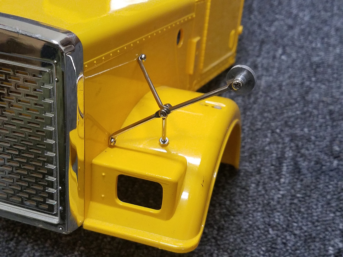 Pair Truck Front Hood Mirror Tamiya R/C 1/14 King Hauler Grand Knight Hauler Aeromax Cascadia Wedico