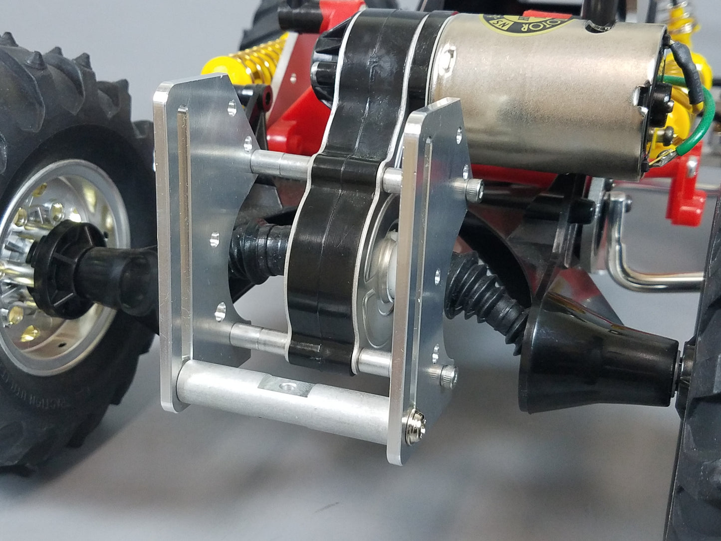 Aluminum Rear Tow Hitch Mount Guard Kit for Tamiya RC 1/10 BlackFoot Monster Beetle Mud Buster