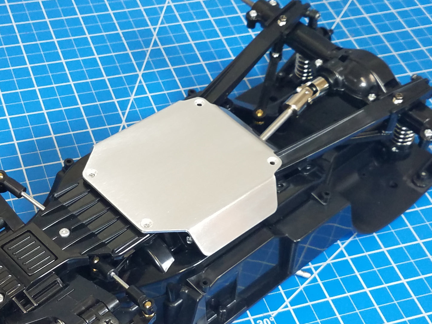 Aluminum Bottom Chassis Protection Skid Mount Plate for Tamiya R/C Toy 1/10 CC-01 Chassis Jeep Bronco Land Cruiser Pajero FJ Cruiser Isuzu