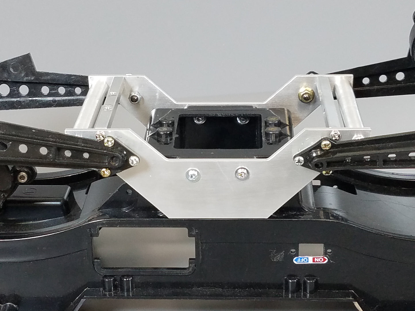 Aluminum Add-On Extension Wide Wheelbase Chassis Mount Plate Bracket for Tamiya 1/10 R/C Super Clodbuster Bullhead