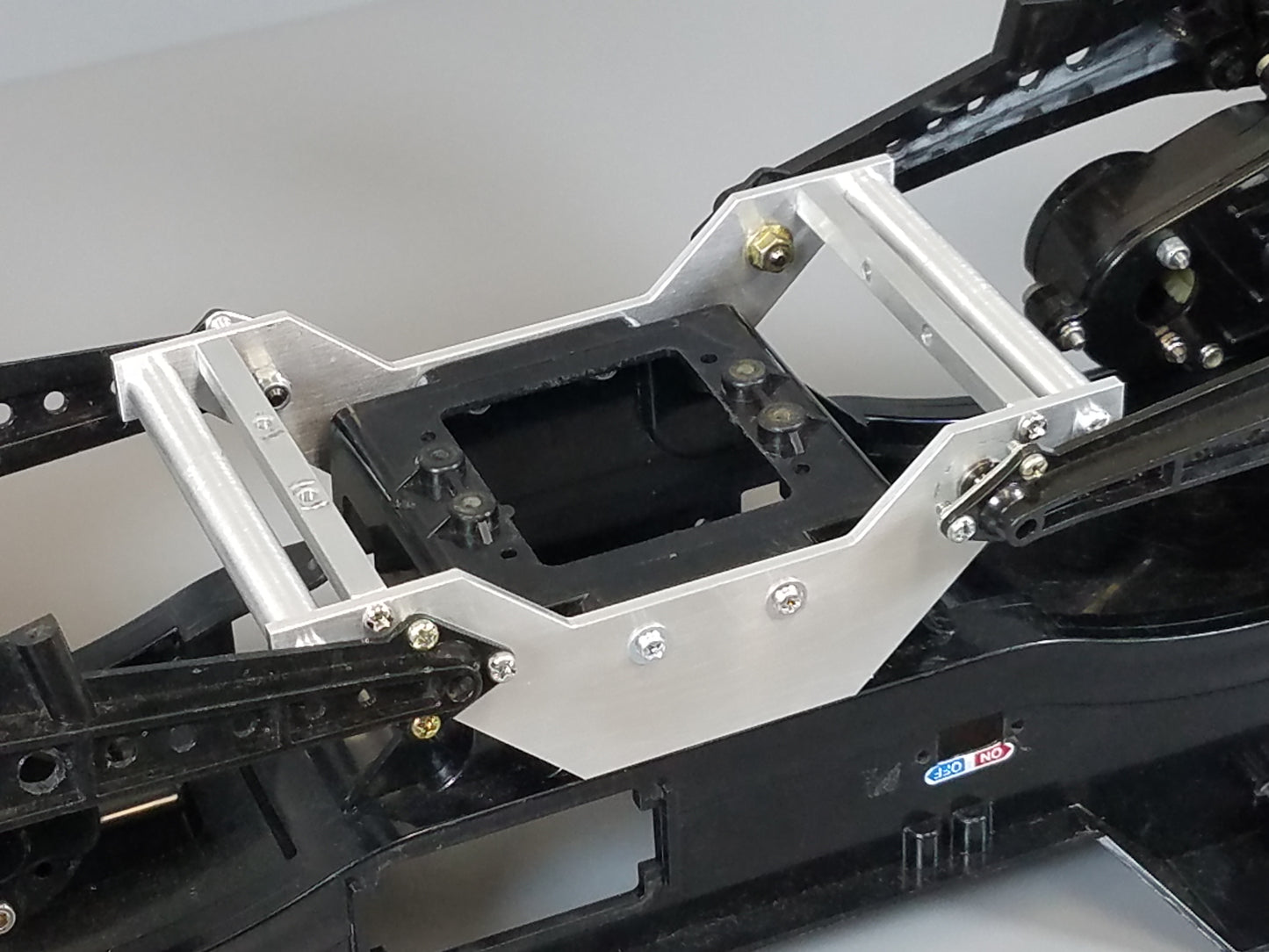 Aluminum Add-On Extension Wide Wheelbase Chassis Mount Plate Bracket for Tamiya 1/10 R/C Super Clodbuster Bullhead