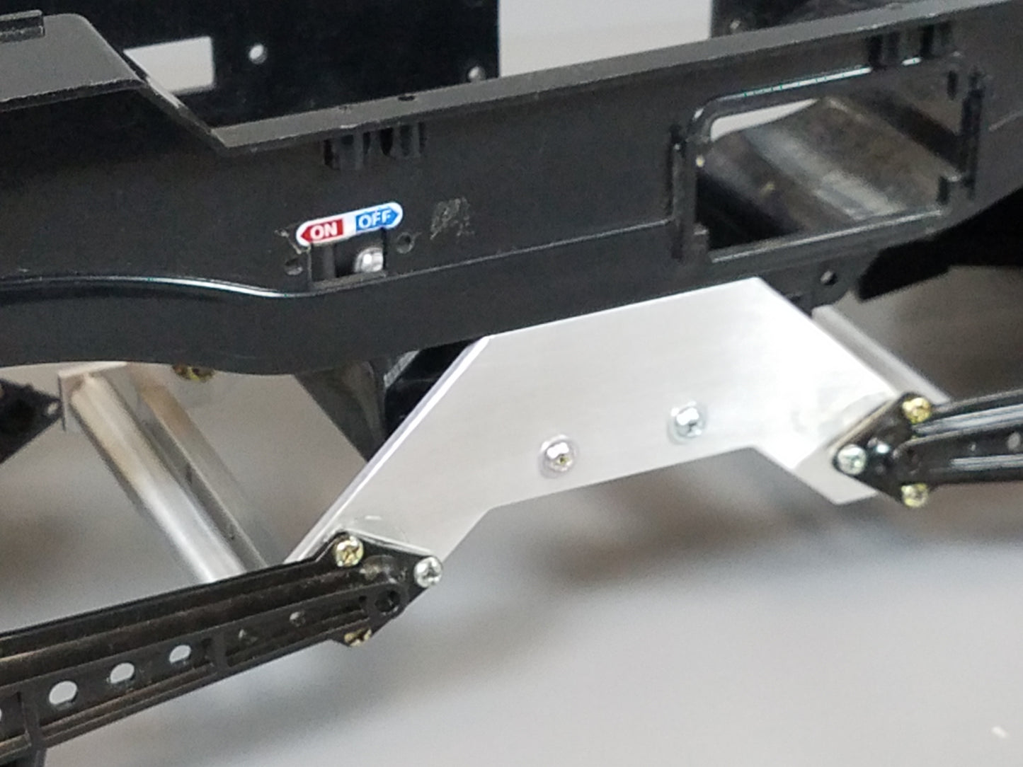 Aluminum Add-On Extension Wide Wheelbase Chassis Mount Plate Bracket for Tamiya 1/10 R/C Super Clodbuster Bullhead