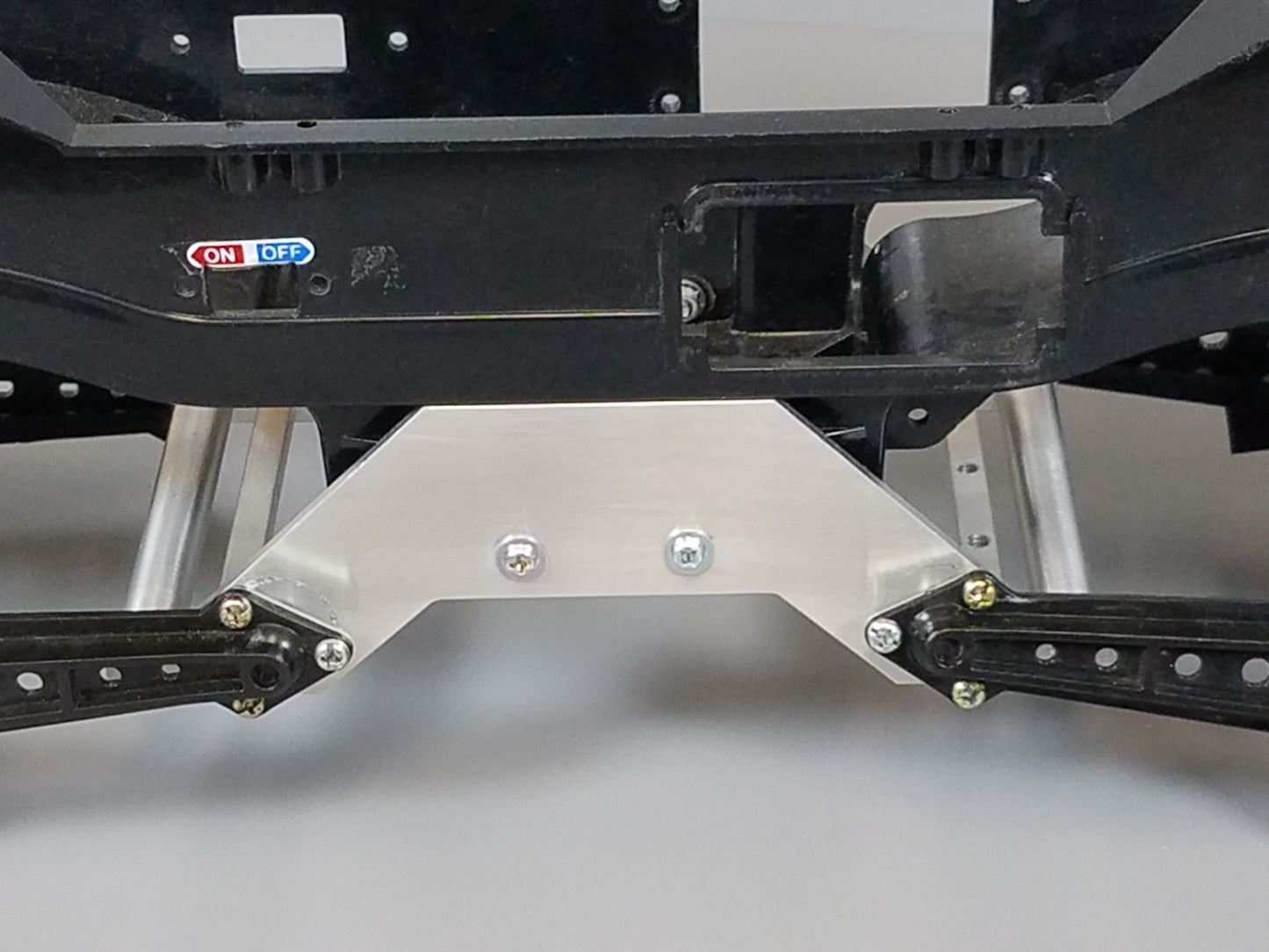 Aluminum Add-On Extension Wide Wheelbase Chassis Mount Plate Bracket for Tamiya 1/10 R/C Super Clodbuster Bullhead