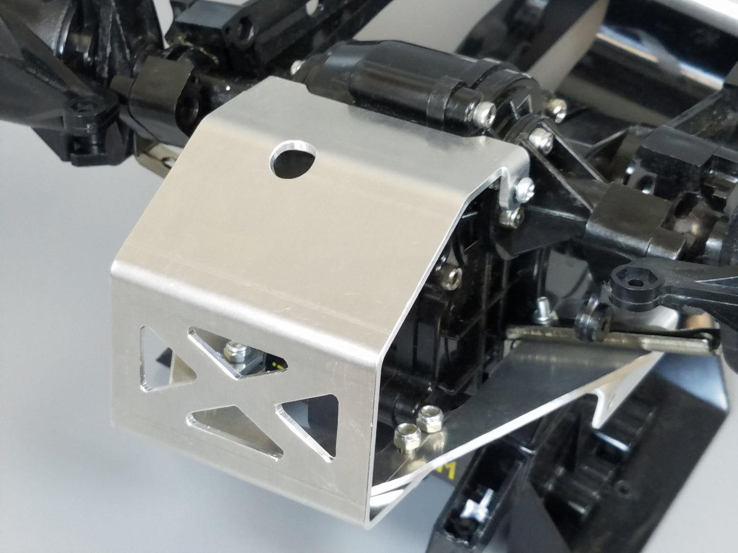 Aluminum Axle Lower Bumper Mounting kit with Servo Shock Mount Plate for Tamiya 1/10 Super Clodbuster Bullhead