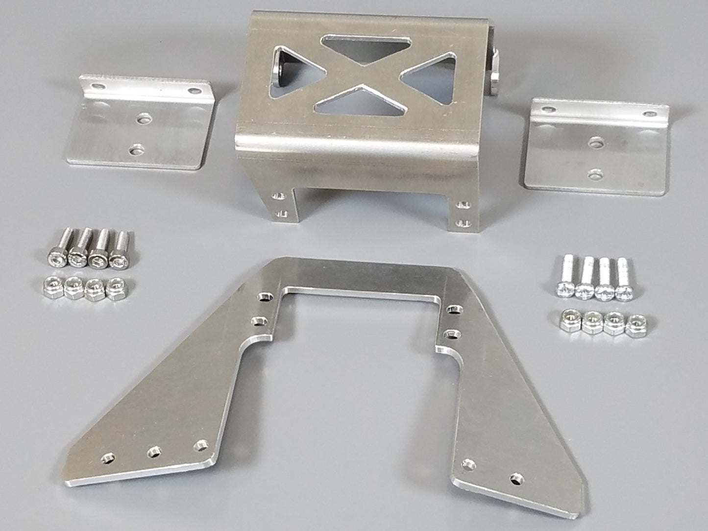 Aluminum Axle Lower Bumper Mounting kit with Servo Shock Mount Plate for Tamiya 1/10 Super Clodbuster Bullhead