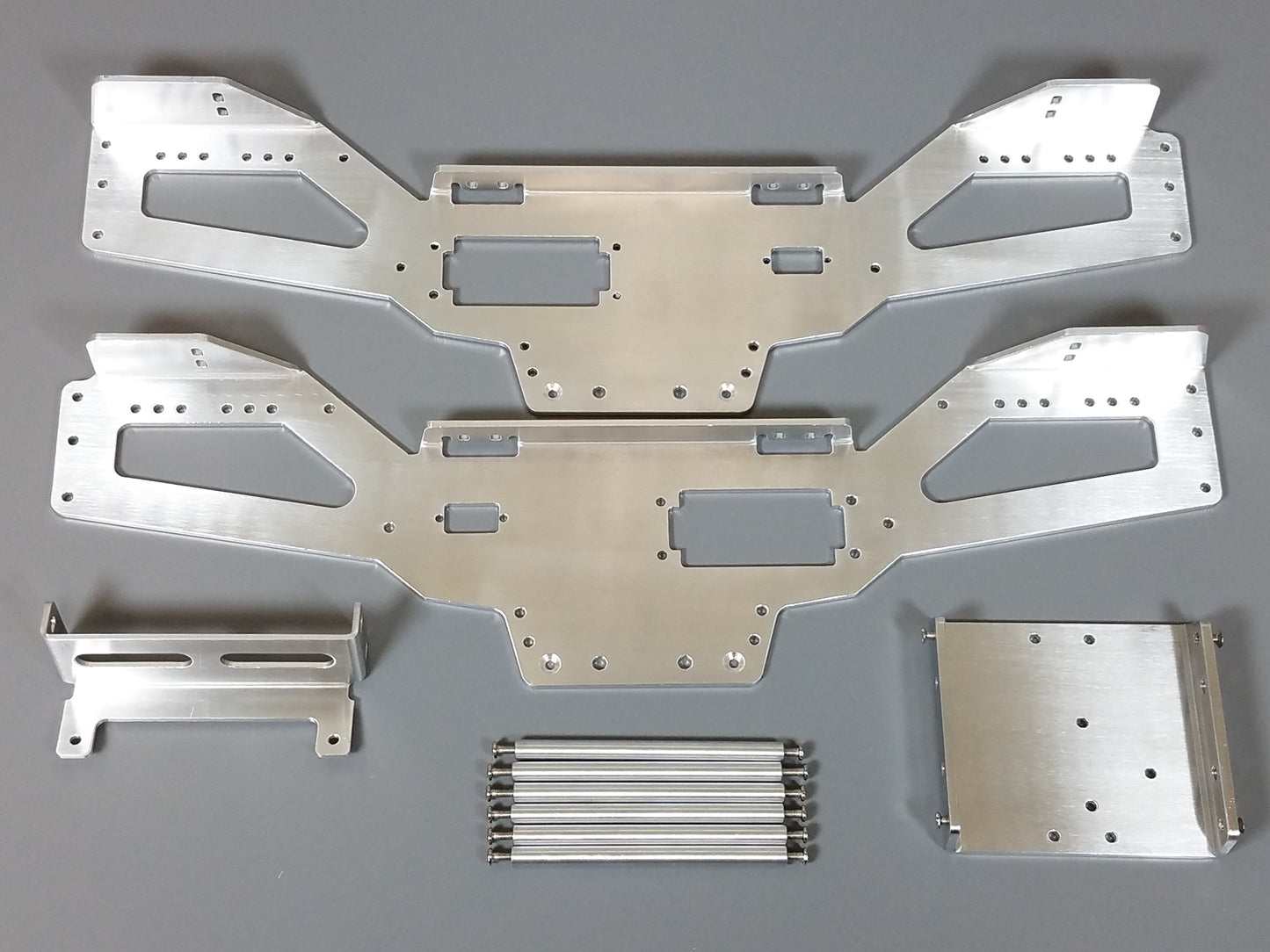Aluminium Chassis Frame for Tamiya R/C 1/10 Clodbuster Bullhead Super Clod Buster