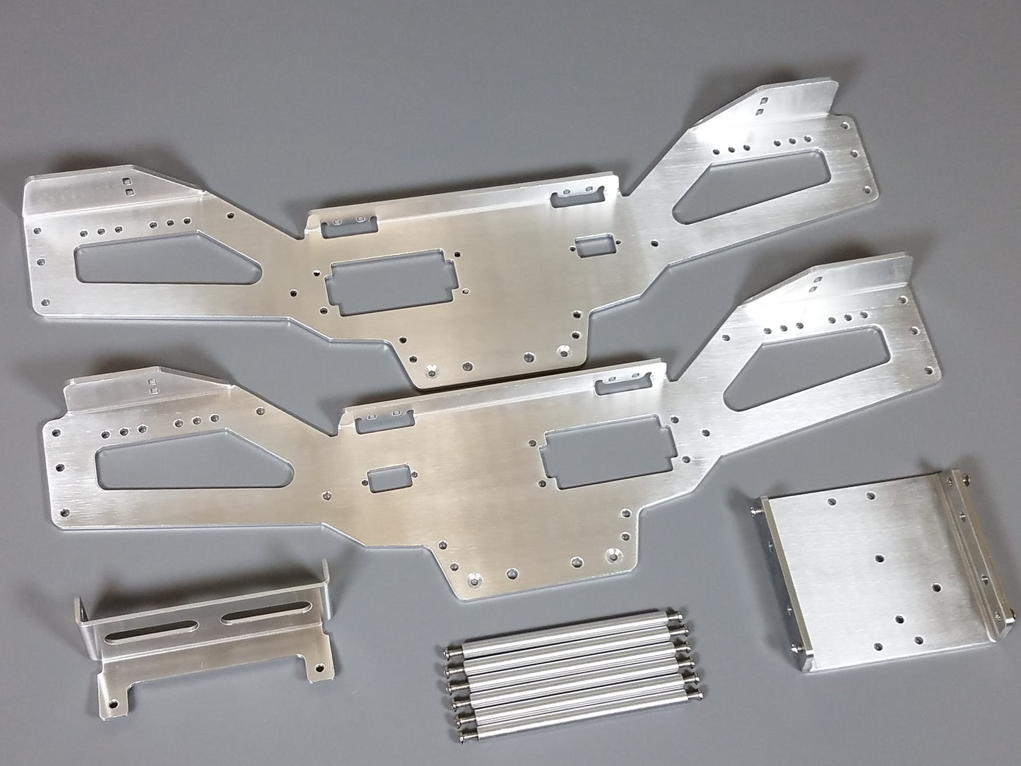 Aluminium Chassis Frame for Tamiya R/C 1/10 Clodbuster Bullhead Super Clod Buster