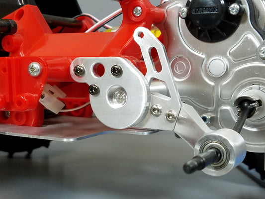 Pair Aluminum Rear Trailing Control Swing Arm with Mounting Bracket for Tamiya 1/10 R/C Blackfoot Monster Beetle Frog