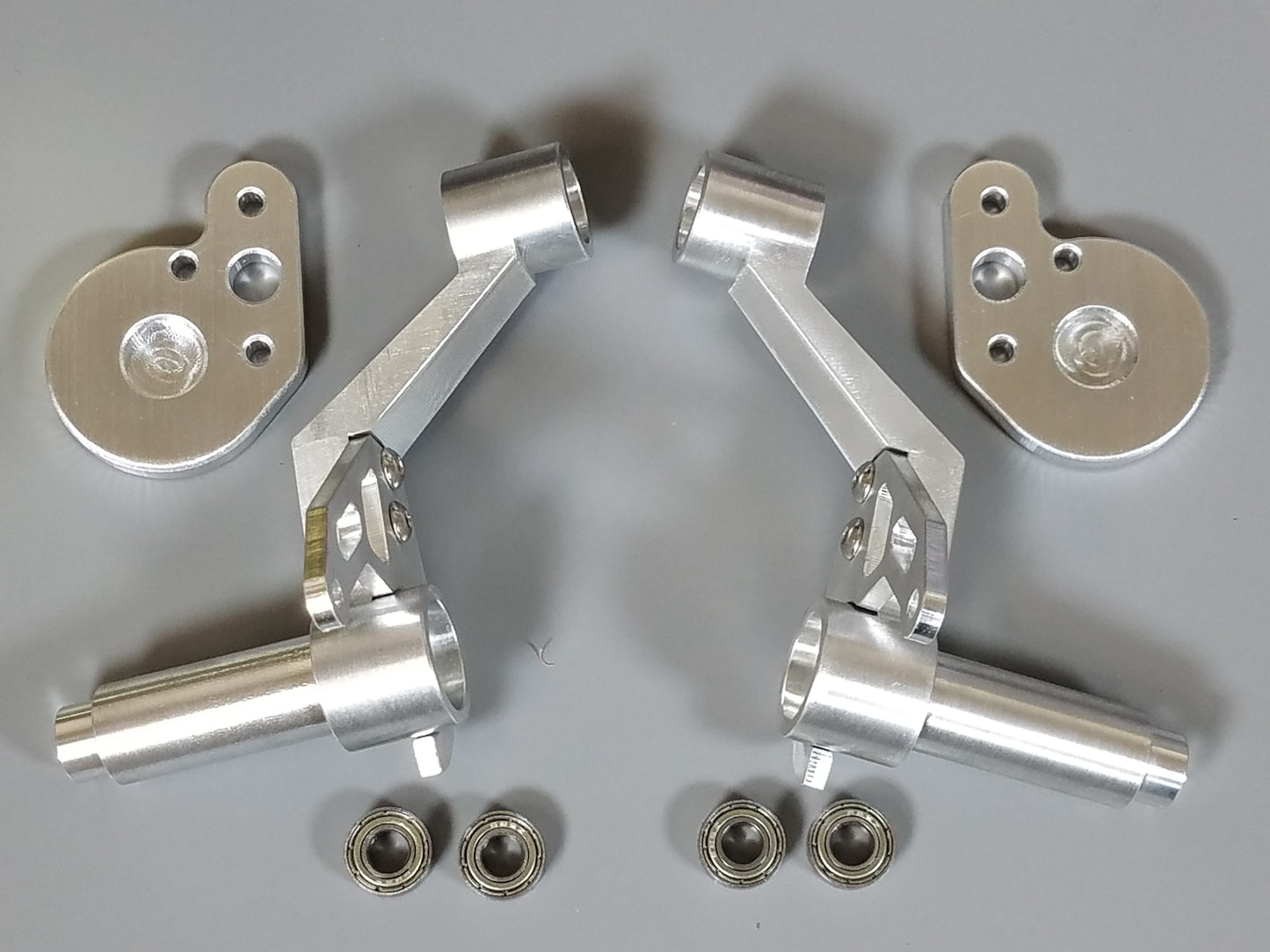 Pair Aluminum Rear Trailing Control Swing Arm with Mounting Bracket for Tamiya 1/10 R/C Blackfoot Monster Beetle Frog