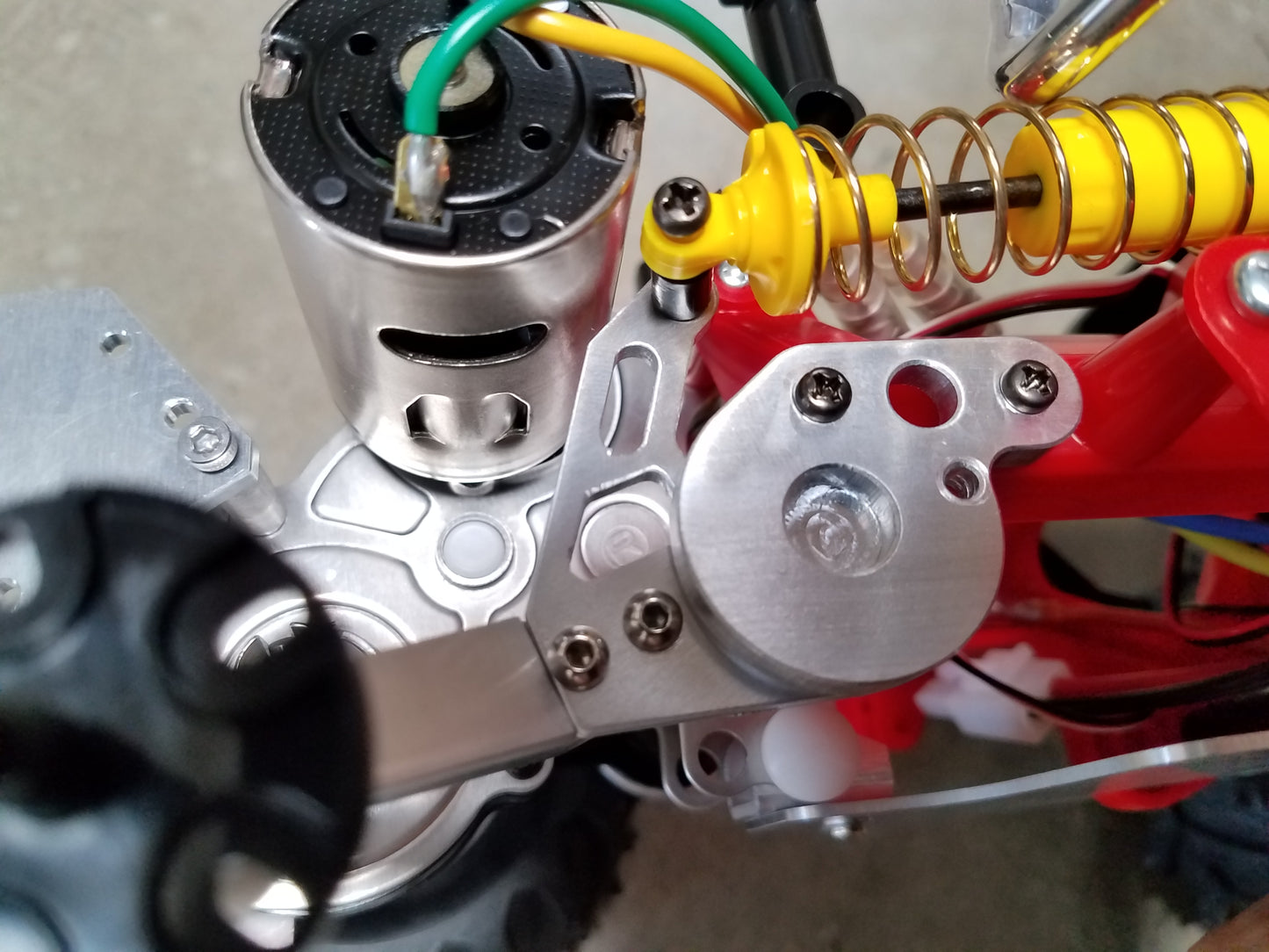 Pair Aluminum Rear Trailing Control Swing Arm with Mounting Bracket for Tamiya 1/10 R/C Blackfoot Monster Beetle Frog