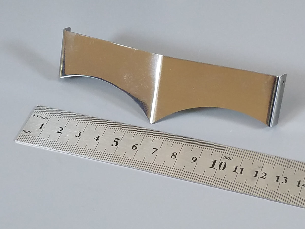 Stainless Steel Front Bowtie Sunvisor Plate Tamiya R/C Toy 1/14 King Hauler Grand Hauler