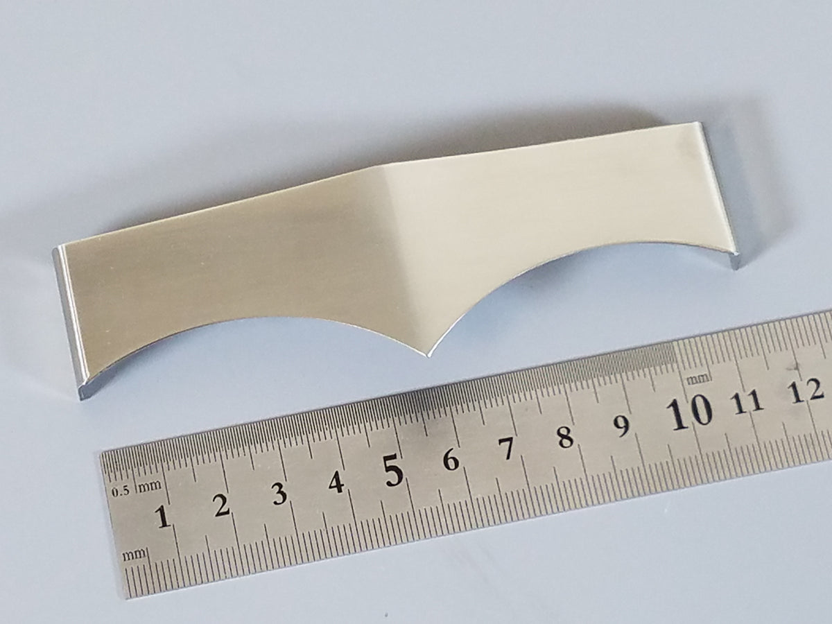Stainless Steel Front Bowtie Sunvisor Plate Tamiya R/C Toy 1/14 King Hauler Grand Hauler