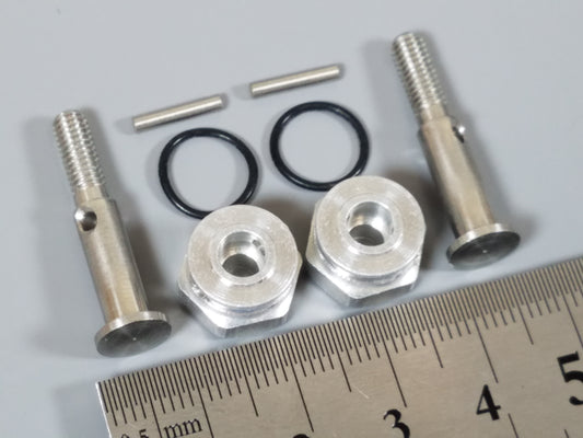 2pc x 4mm Aluminum Rear Wheel Hub Widener Spacer Extension kit for Tamiya 1/10 R/C Rear Wheel M03 M03M M03L M04 M04M M04L M05 Chassis