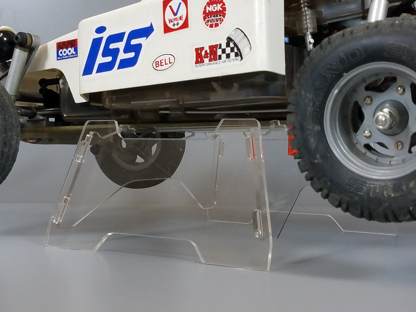 Acrylic R/C Car Display Stand for TAMIYA 1/10 R/C Sand Scorcher Ranger Rough Buggy Champ