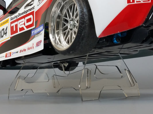 Acrylic R/C Car Truck Display Stand for Most TAMIYA 1/10 RC TT01 TT02 M01 M02 M03 M05 M06 FF01 FF02 Chassis