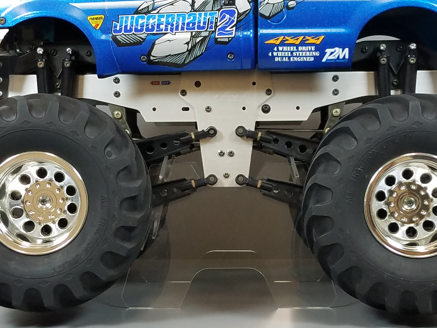Acrylic R/C Truck Display Stand for TAMIYA 1/10 R/C FORD Juggernaut F350 HPI Savage X 4.6