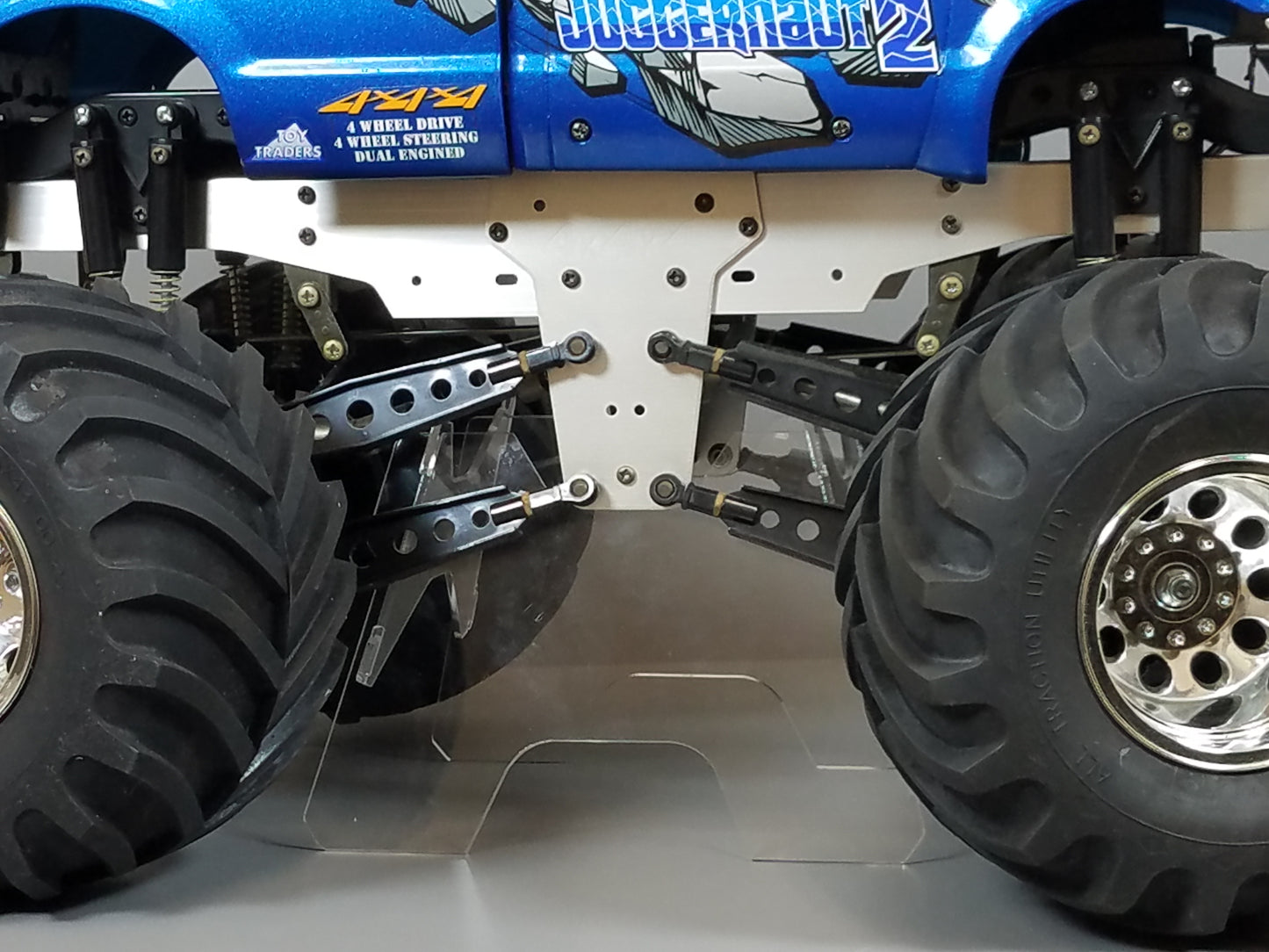 Acrylic R/C Truck Display Stand for TAMIYA 1/10 R/C FORD Juggernaut F350 HPI Savage X 4.6