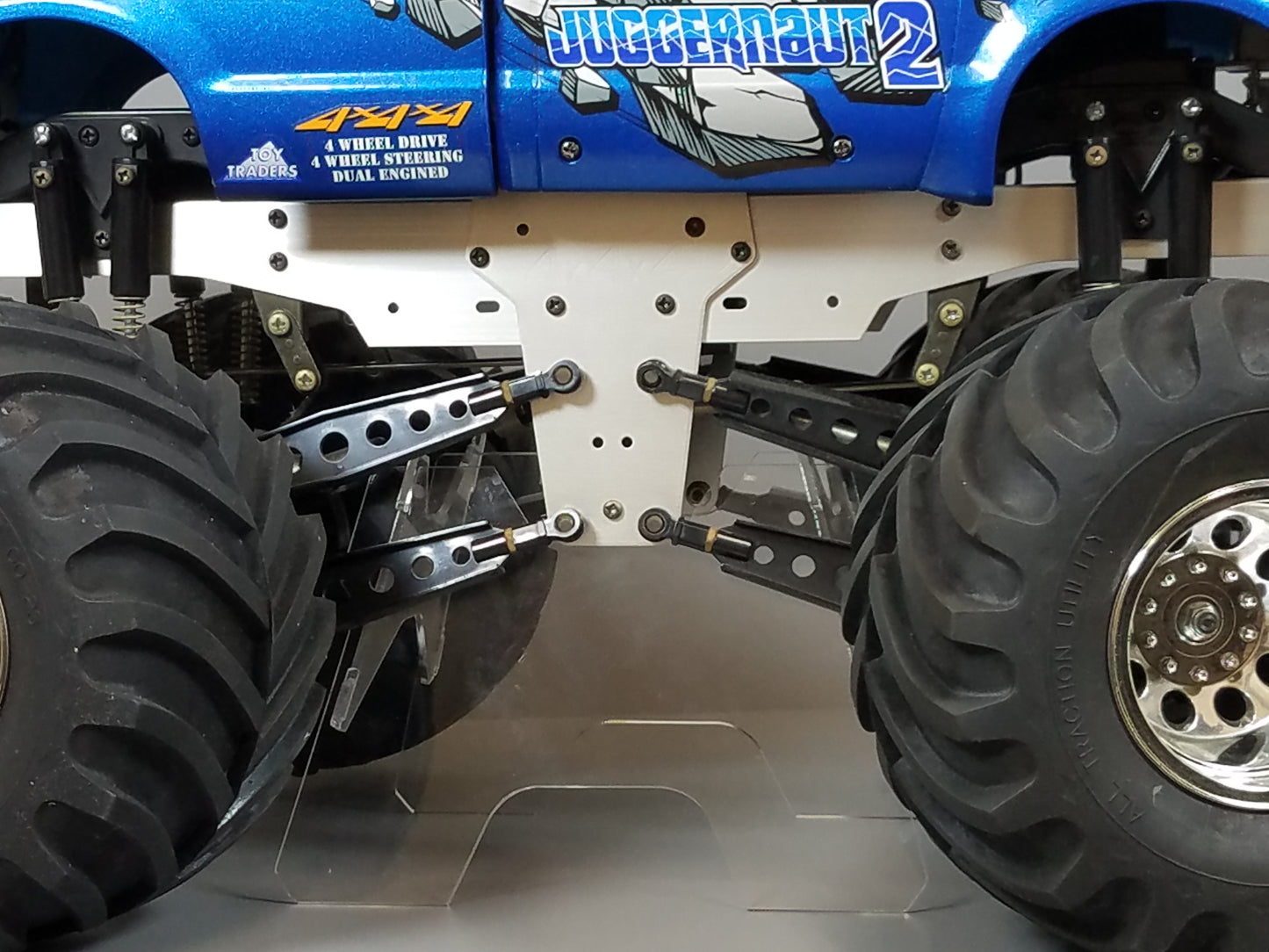 Acrylic R/C Truck Display Stand for TAMIYA 1/10 R/C FORD Juggernaut F350 HPI Savage X 4.6