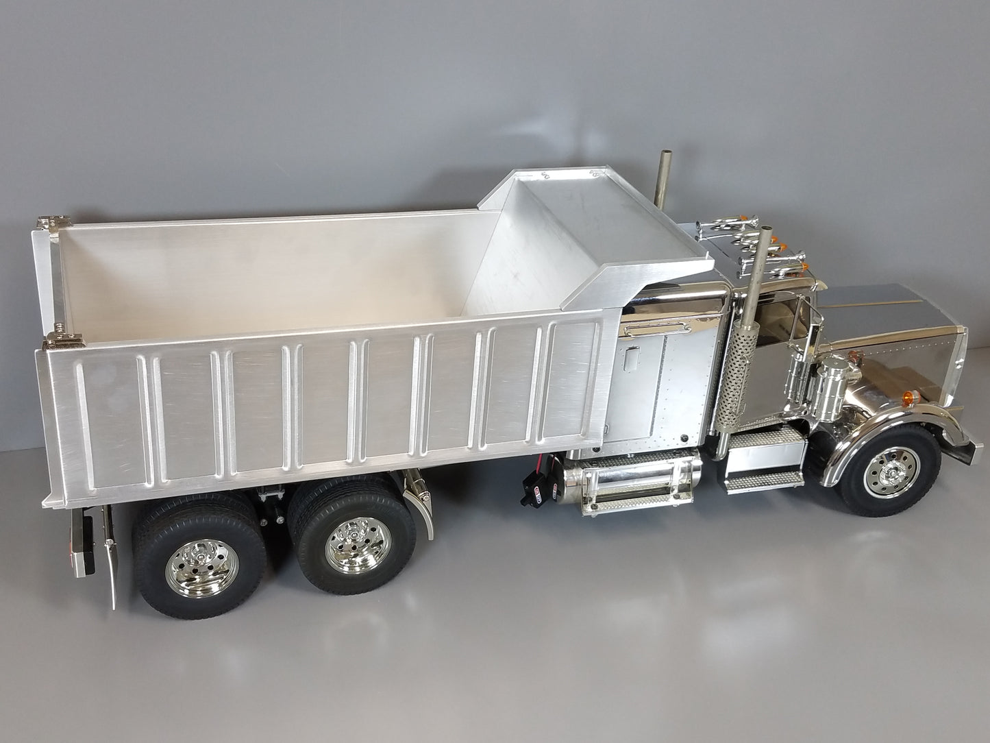 Aluminum Rear Dump Bed Tipper Section Conversion Kit for Tamiya 1/14 King Hauler Grand Hauler Semi Truck