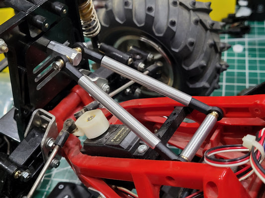 Aluminum Front Tower Stable Linkage Sway Bar Rod for Tamiya 1/10 Blackfoot Monster Beetle Mud Blaster
